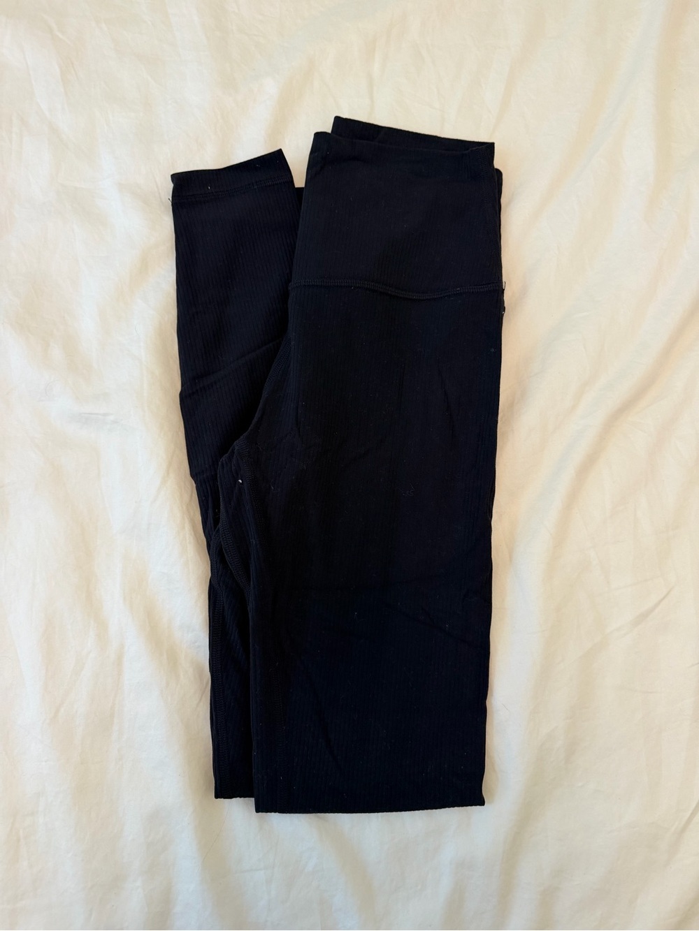 Ribbed Black Align Leggings